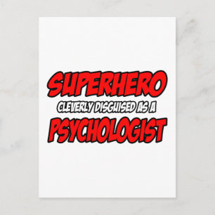 Carte Postale Superhero...Psychologue