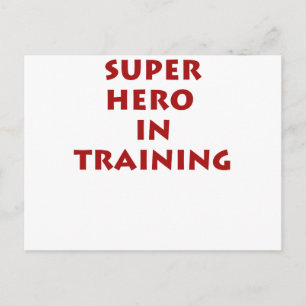 Carte Postale Superhéros en formation