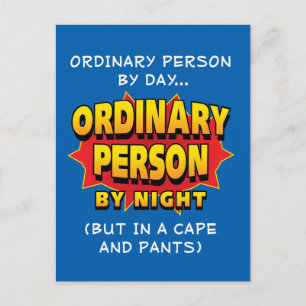 Carte Postale Superhéros ordinaire