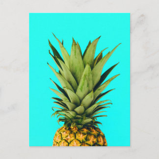 Carte postale supérieure à ananas à menthe