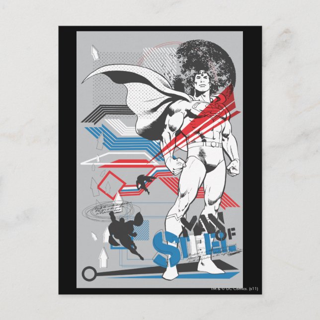 Carte Postale Superman - Absurd Collage Poster (Devant)