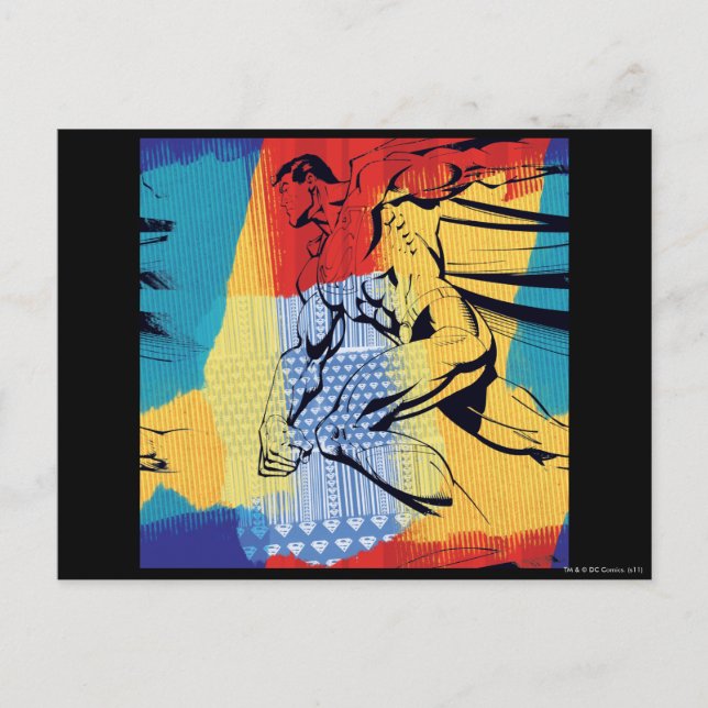 Carte Postale Superman Colorful (Devant)