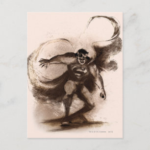 Carte Postale Superman du café
