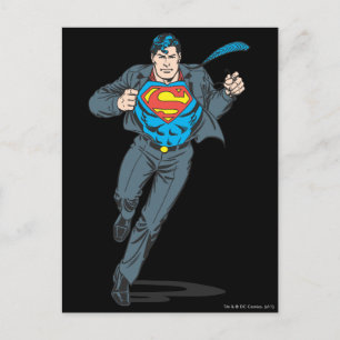 Carte Postale Superman en business Garb