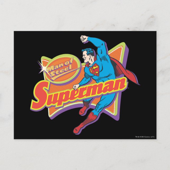 Carte Postale Superman - Homme d'acier (Devant)
