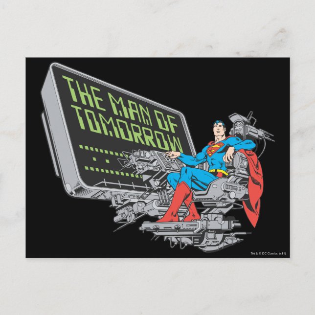Carte Postale Superman - L'Homme De Demain (Devant)