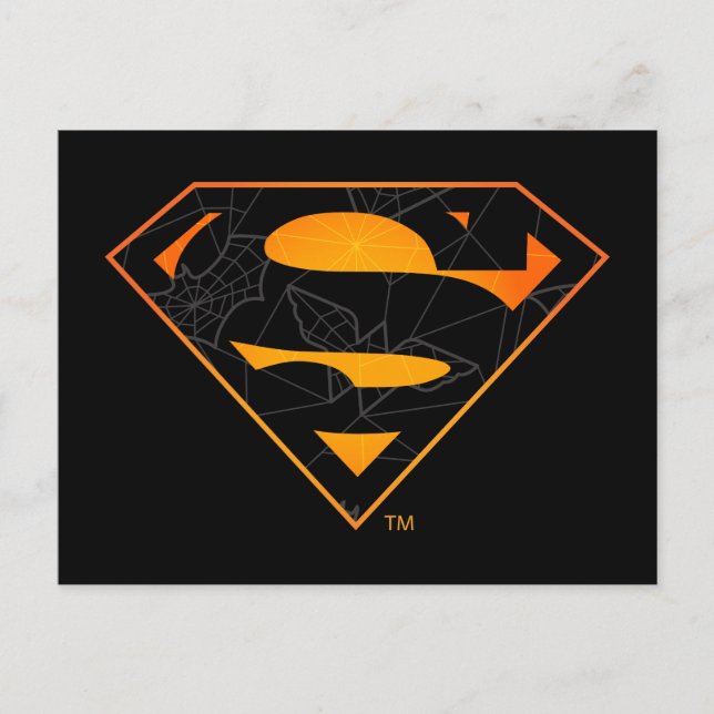 Carte Postale Superman | Logo inspiré d'Halloween (Devant)