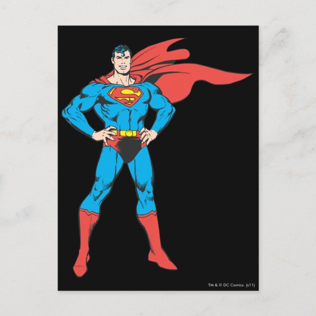 Carte Postale Superman Poing (Devant)