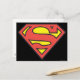 Carte Postale Superman S-Shield | Logo Superman (Devant/Arrière en situation)