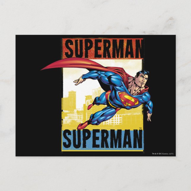 Carte Postale Superman, Superman (Devant)