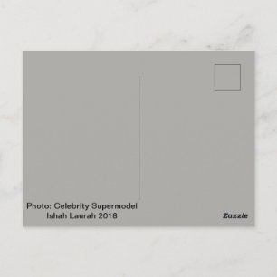 Carte Postale Supermodel de célébrité Ishah Laurah 2018