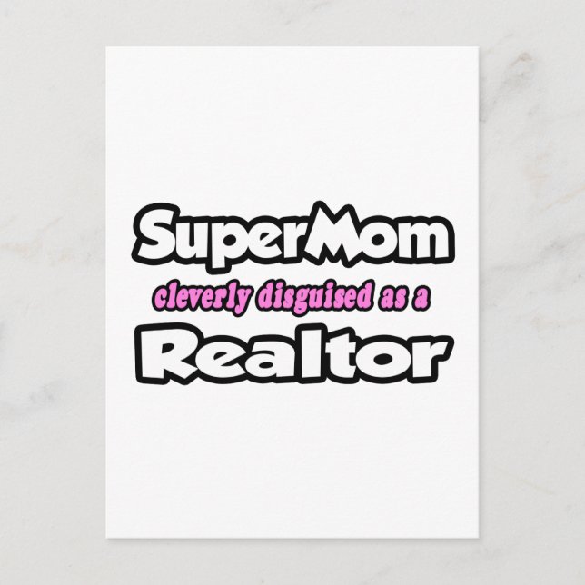 Carte Postale SuperMom...Realtor (Devant)