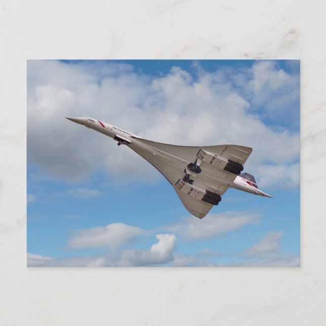 Carte Postale Supersonic Concorde G-BOAB (Devant)