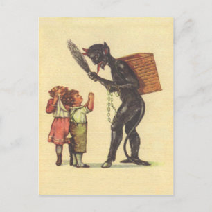 Carte Postale Suppliant Krampus