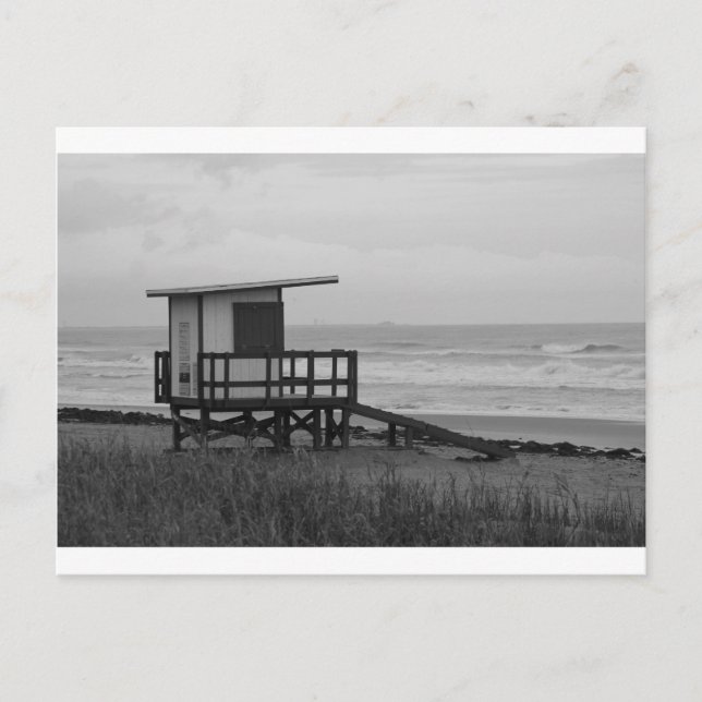 Carte Postale Support de vigile noir et blanc (Devant)