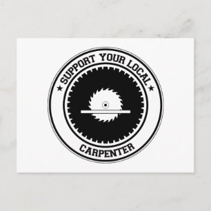 Carte Postale Support de votre charpentier local