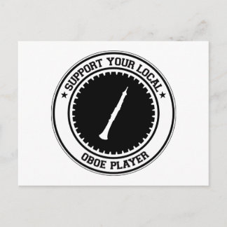 Carte Postale Support de votre lecteur Oboe local