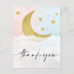 Carte Postale Sur la lune, le Merci de révélation du genre