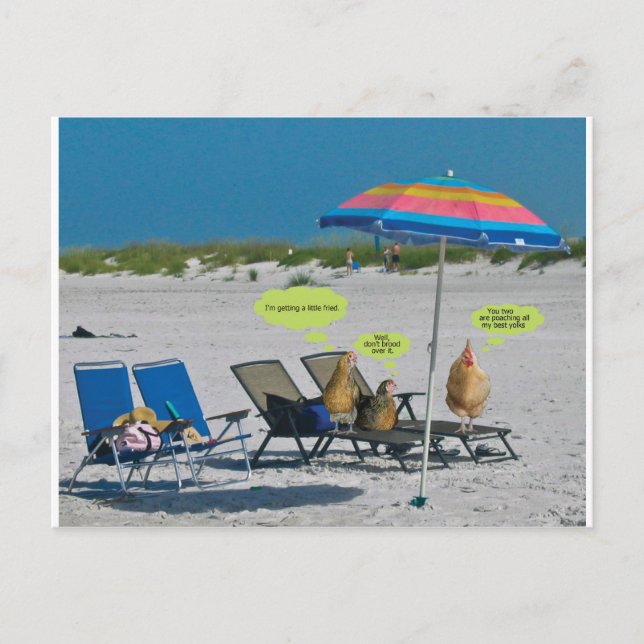 Carte Postale Sur la plage (Devant)