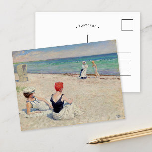 Carte Postale Sur la plage, Falsterbro   Paul Fischer