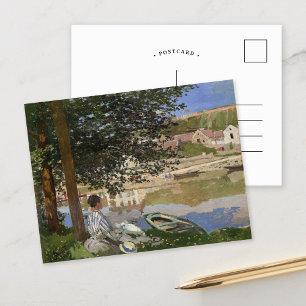 Carte Postale Sur la rive de la Seine   CLAUDE MONET