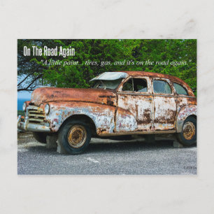 Carte Postale Sur La Route À Nouveau.