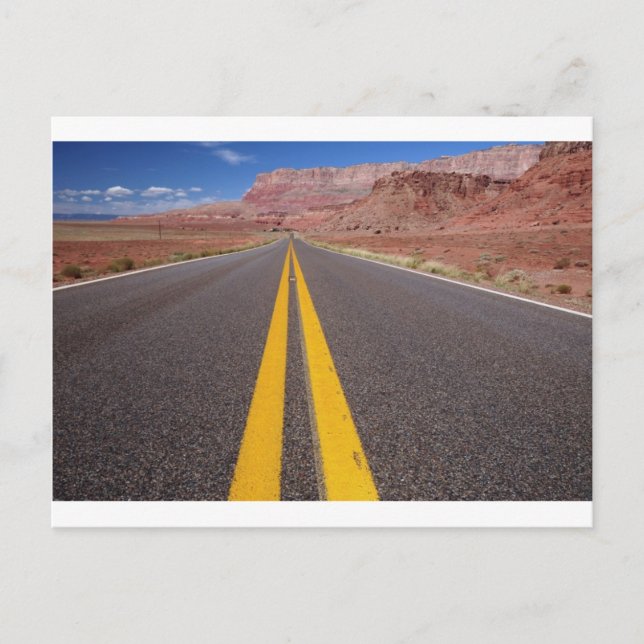 CARTE POSTALE SUR LA ROUTE DE NOUVEAU (Devant)