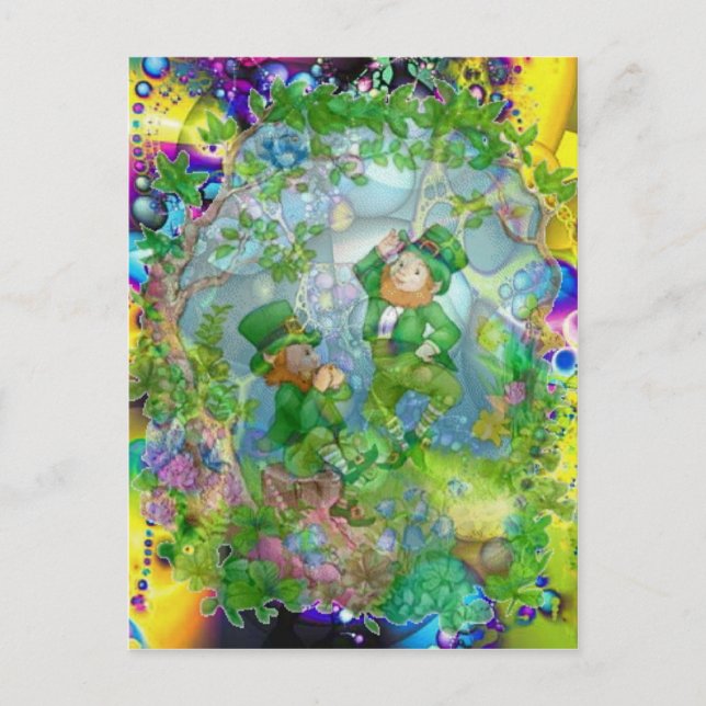 Carte Postale Sur l'arc en ciel par Janiece Senn (Devant)