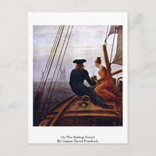 Carte Postale Sur Le Bateau De Caspar David Friedrich