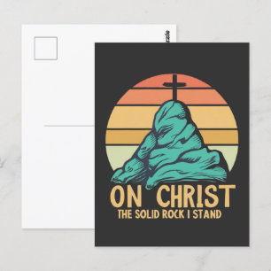 Carte Postale Sur le Christ le Rocher Solide je se tient