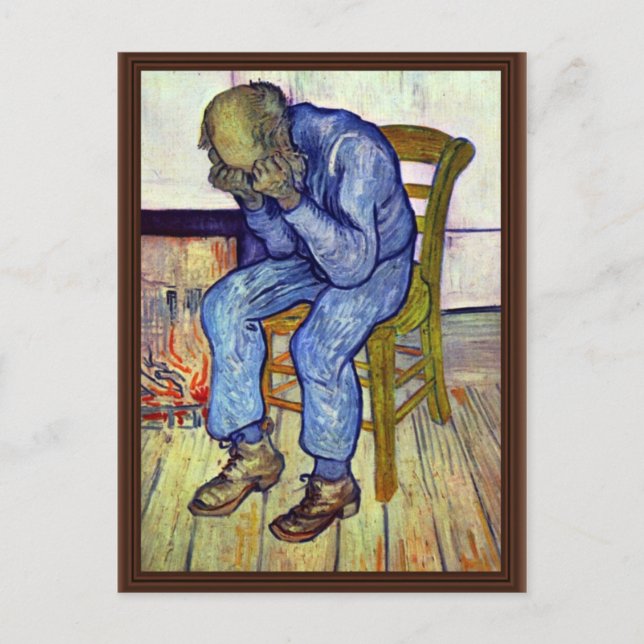 Carte Postale Sur Le Seuil De L'Éternité, Par Vincent Van Gogh (Devant)