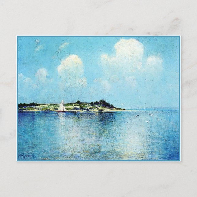 Carte Postale Sur Long Island Sound près de Shelter Island (Devant)