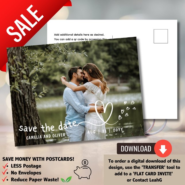 Carte Postale Sur un budget? Optez pour une PHOTO Enregistrer la (Créateur téléchargé)