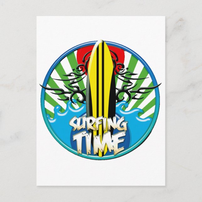 Carte Postale surf (Devant)