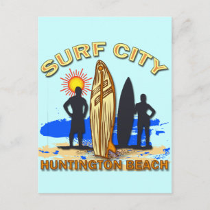 CARTE POSTALE SURF CITY HUNTINGTON BEACH