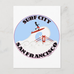 Carte Postale Surf City San Francisco