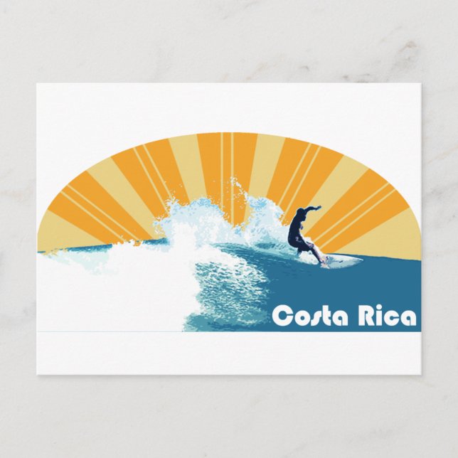 Carte Postale Surf Costa Rica (Devant)