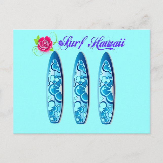 Carte Postale Surf hawaï (Devant)