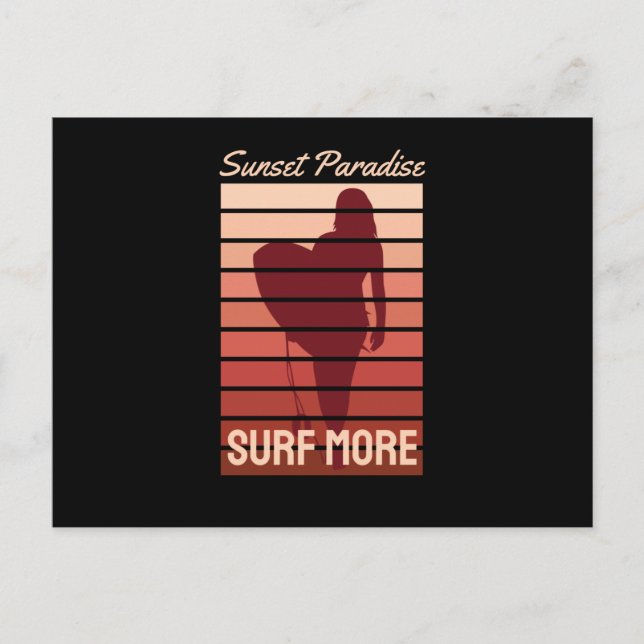 Carte Postale Surf plus (Devant)