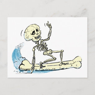 Carte Postale surf SkELEtOn