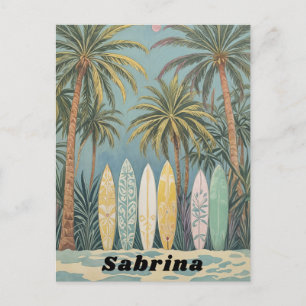 Carte Postale Surf Up, Style Pastel Personnalisé