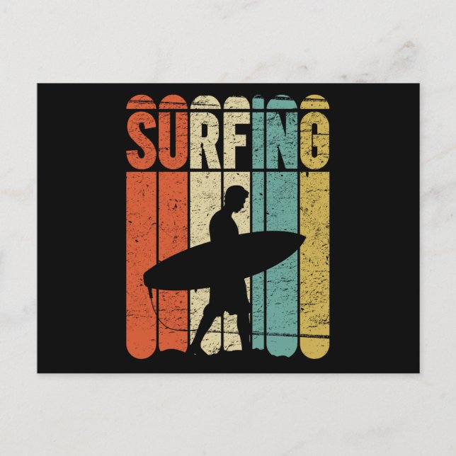 Carte Postale Surf Vintage (Devant)