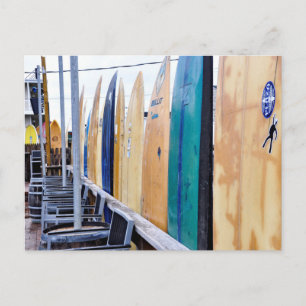 Carte Postale Surf vintage sur Montauk Beach