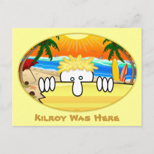 Carte postale Surfer Kilroy 2