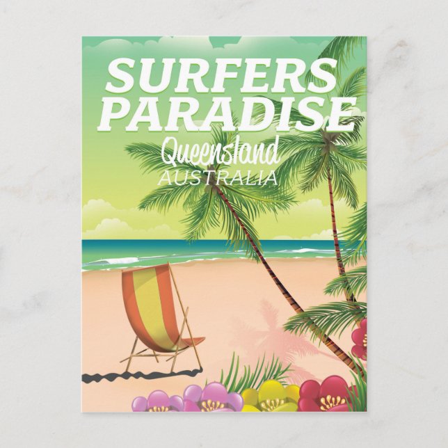 Carte Postale Surfers Paradise Queensland Australie (Devant)