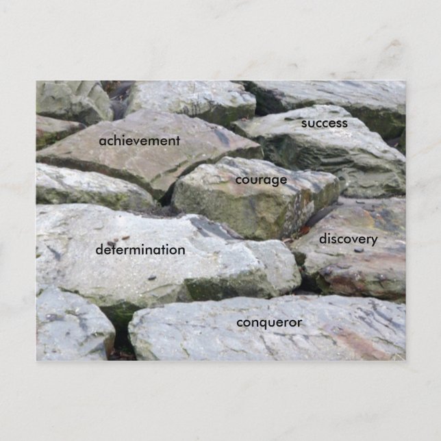 Carte Postale Surmonter des obstacles ! (Devant)