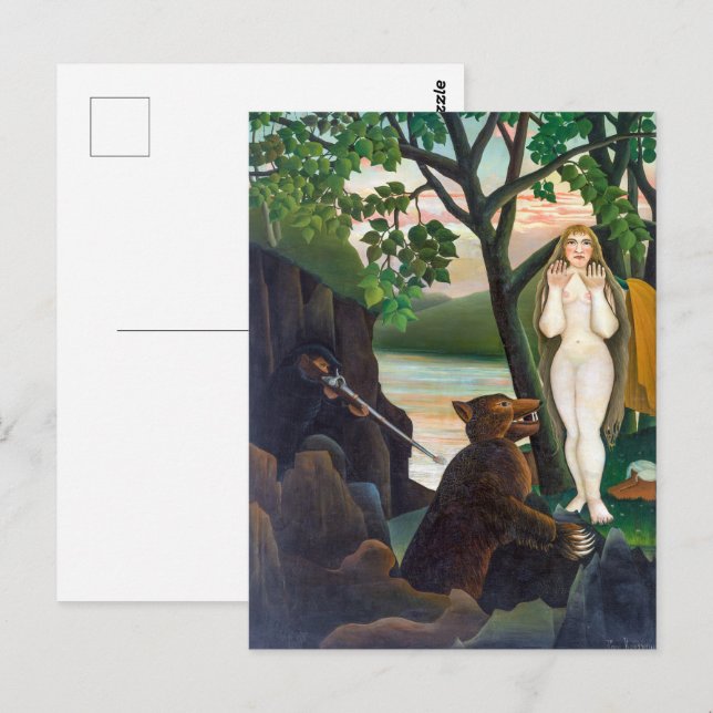 Carte Postale Surprise désagréable | Henri Rousseau | (Devant / Derrière)