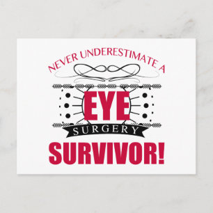Carte Postale Survivant de la chirurgie oculaire