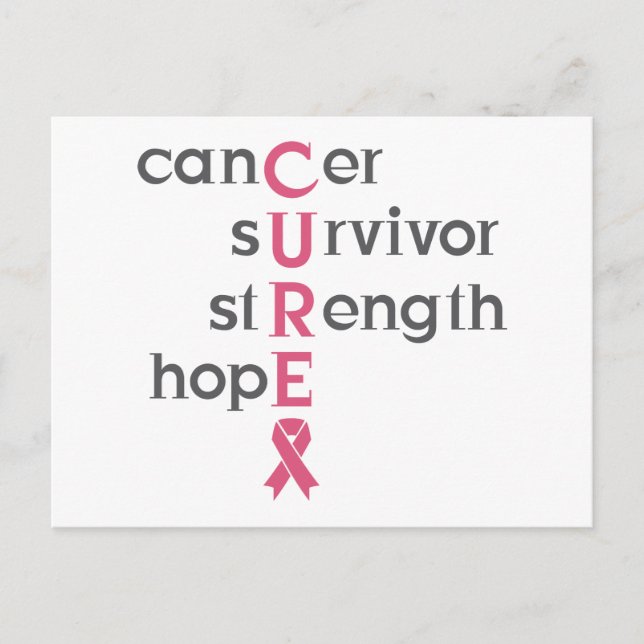 Carte Postale Survivant du cancer (Devant)