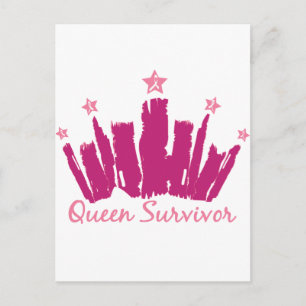 Carte Postale Survivant du cancer du sein de la reine